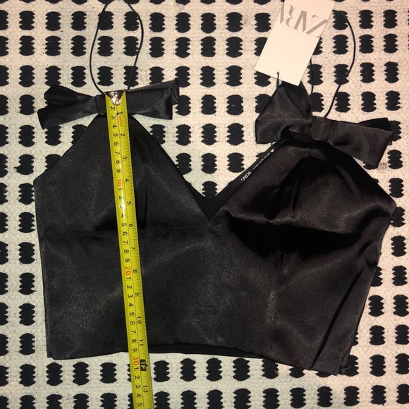 NEW!!! Zara Satin Double Bow Top - Picture 8 of 8